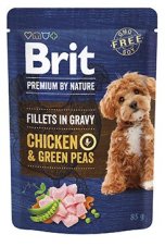 Brit Premium by Nature Dog Fillets in Gravy Chicken & Green Peas 85 g