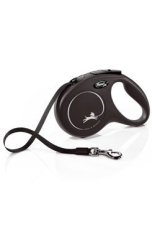 Flexi Classic New M pásek 5 m/25 kg černá