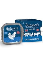 Butcher's Dog Original hovězí, kuřecí & jehněčí vanička 4 x 150 g