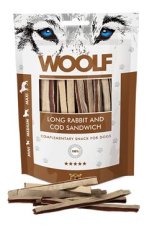 Woolf Soft Rabbit & Cod sandwich long 100 g