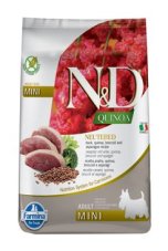N&D Quinoa Neutered Adult Mini Duck & Broccoli & Asparagus 2,5 kg