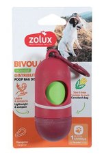 Zolux Bivouak Zásobník sáčků na exkrementy červená