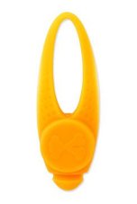 Přívěsek na obojek Dog Fantasy LED silikon oranž 8cm