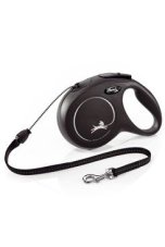 Flexi Classic New M lanko 8 m/20 kg černá