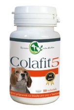 Colafit 5 na klouby pro psy barevné 50 tbl