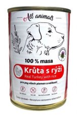 All Animals DOG krůtí mleté s rýží 400g