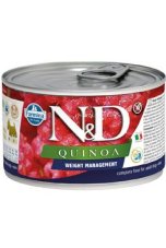 N&D Quinoa Adult Weight Mnmg Lamb & Brocolli Mini 140 g