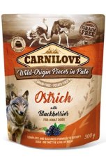 Carnilove Dog Pouch Paté Ostrich with Blackberries 300 g
